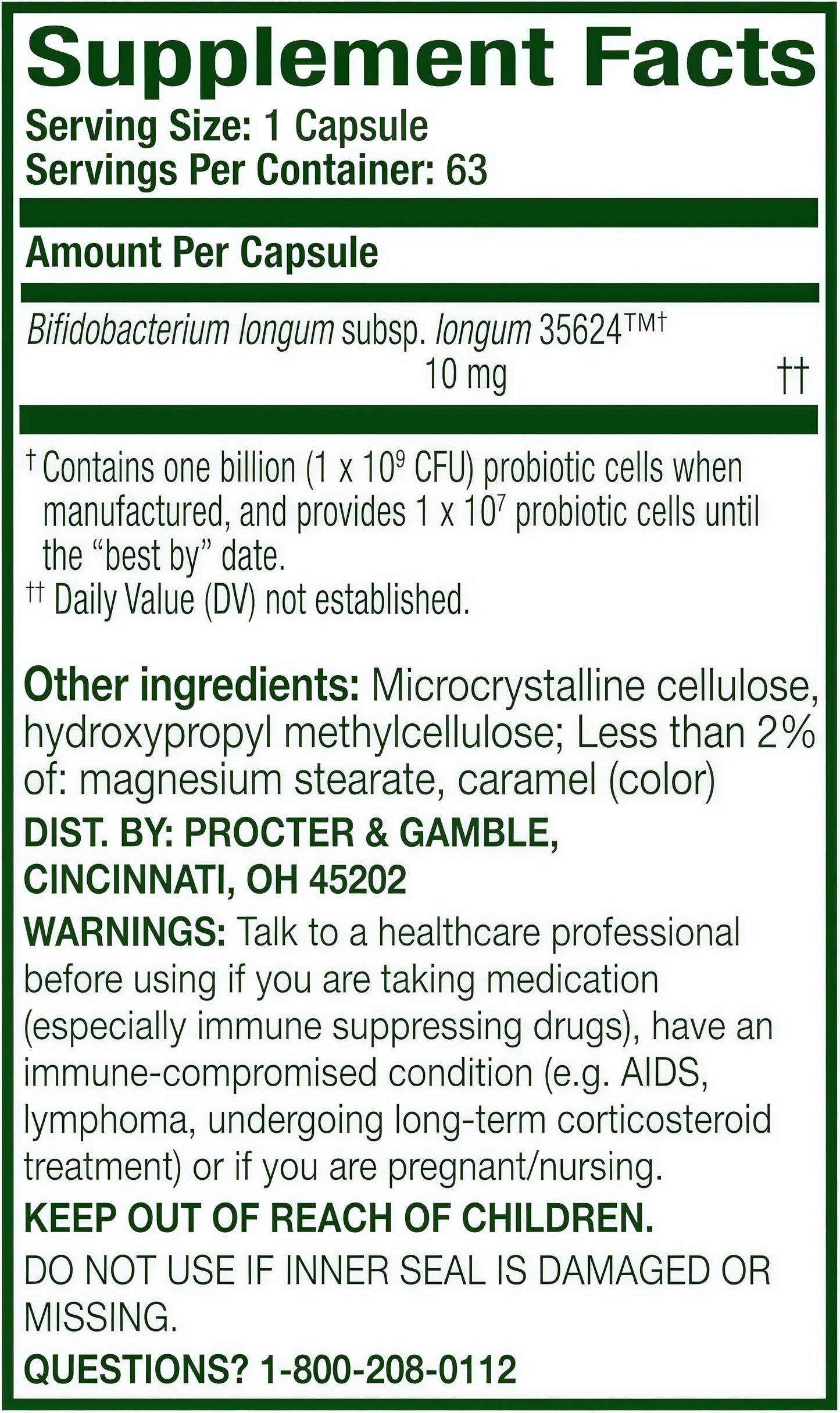 Align 24/7 Digestive Support*§ Probiotic Supplement